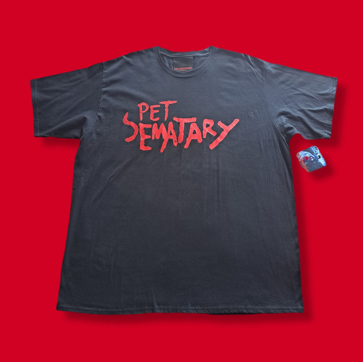 90's Retro Pet Sematary Movie Promo Double Graphic T-shirt NWT | Size 3XL