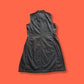 90's Vintage White Stag Black Denim Stretch Knee-Length Dress