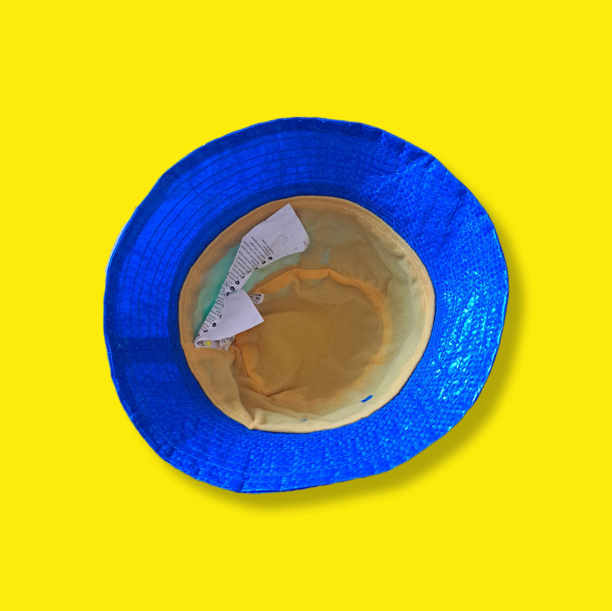 1999 IKEA Royal Blue Bucket Rain Hat | Vintage Waterproof Y2K Accessory