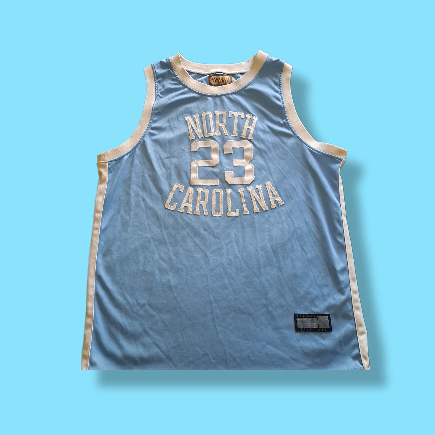 Vintage Hardwood Legends "Michael Jordan" Signed North Carolina College Basketball Jersey