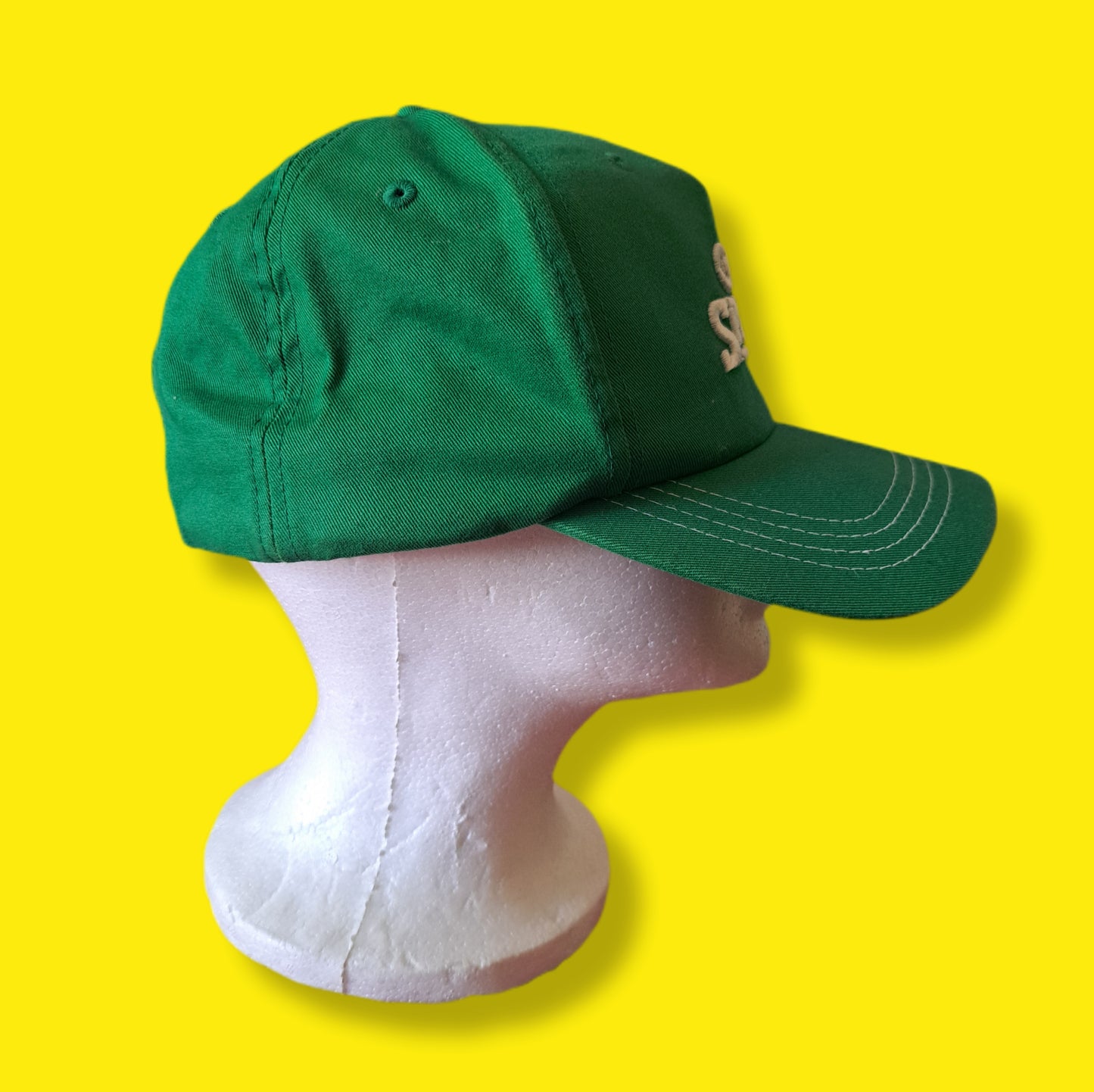 90's Green CBS Sports TV Baseball Cap | Vintage Sports Hat