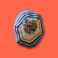 Y2K Mecca Athletic Striped Pom-Pom Beanie | Vintage Retro Sport Scully