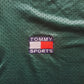 90's Tommy Sports Deep Green Mesh Polo Shirt | Vintage Athletic Top