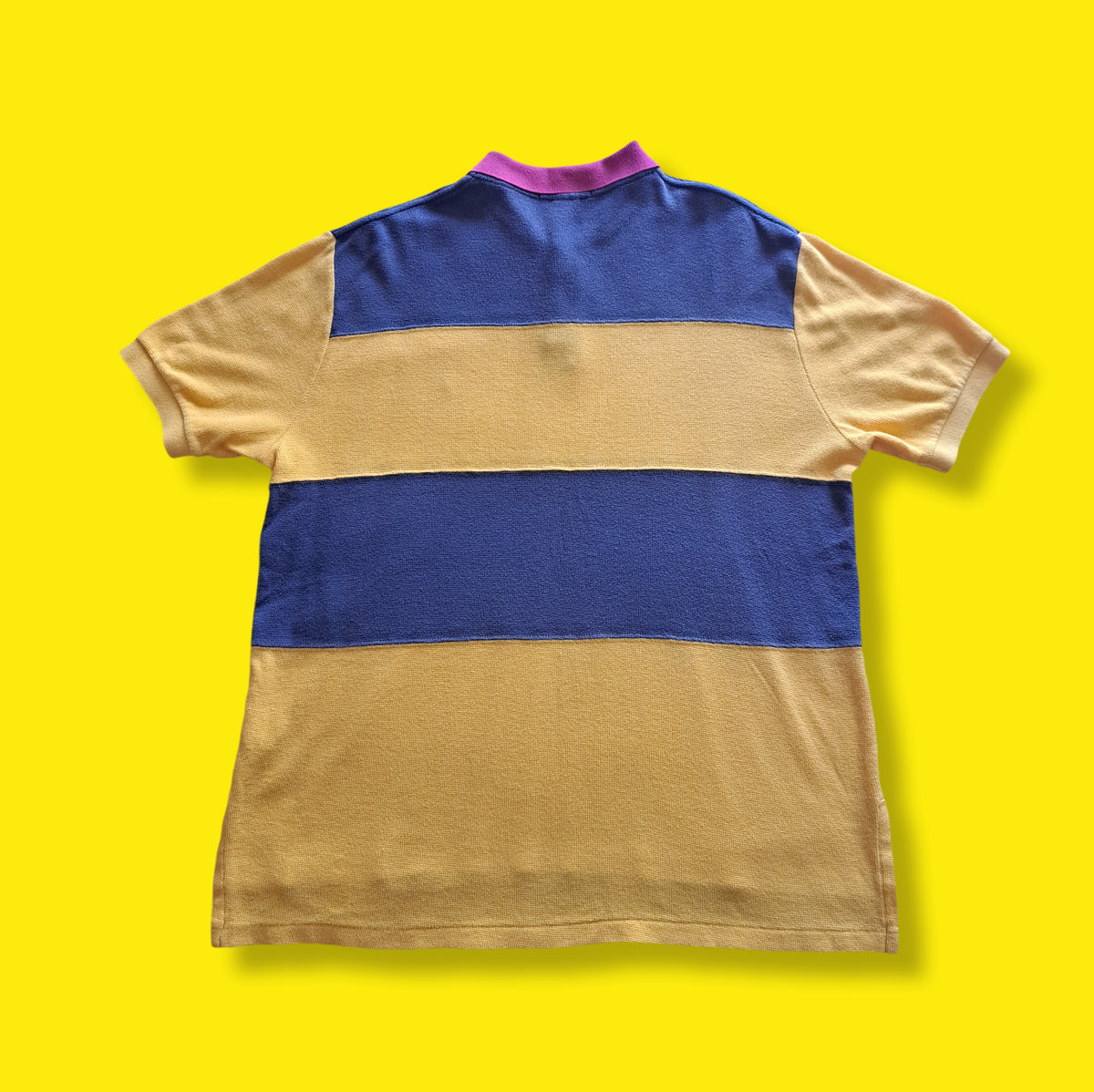 90's Ralph Lauren Polo Colorblock Striped Rugby Shirt