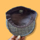 90's Brown Plaid Cashmere Newsboy Cap | Vintage Seifter & Associates Hat