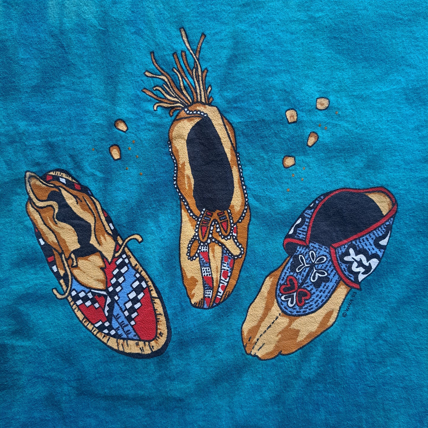 Vintage "Buffalo Billies Wild West Artwear" Tie-dye T-shirt