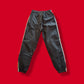 Vintage Black and White "Adidas" 3 Stripes Plastic Joggers Track Pants
