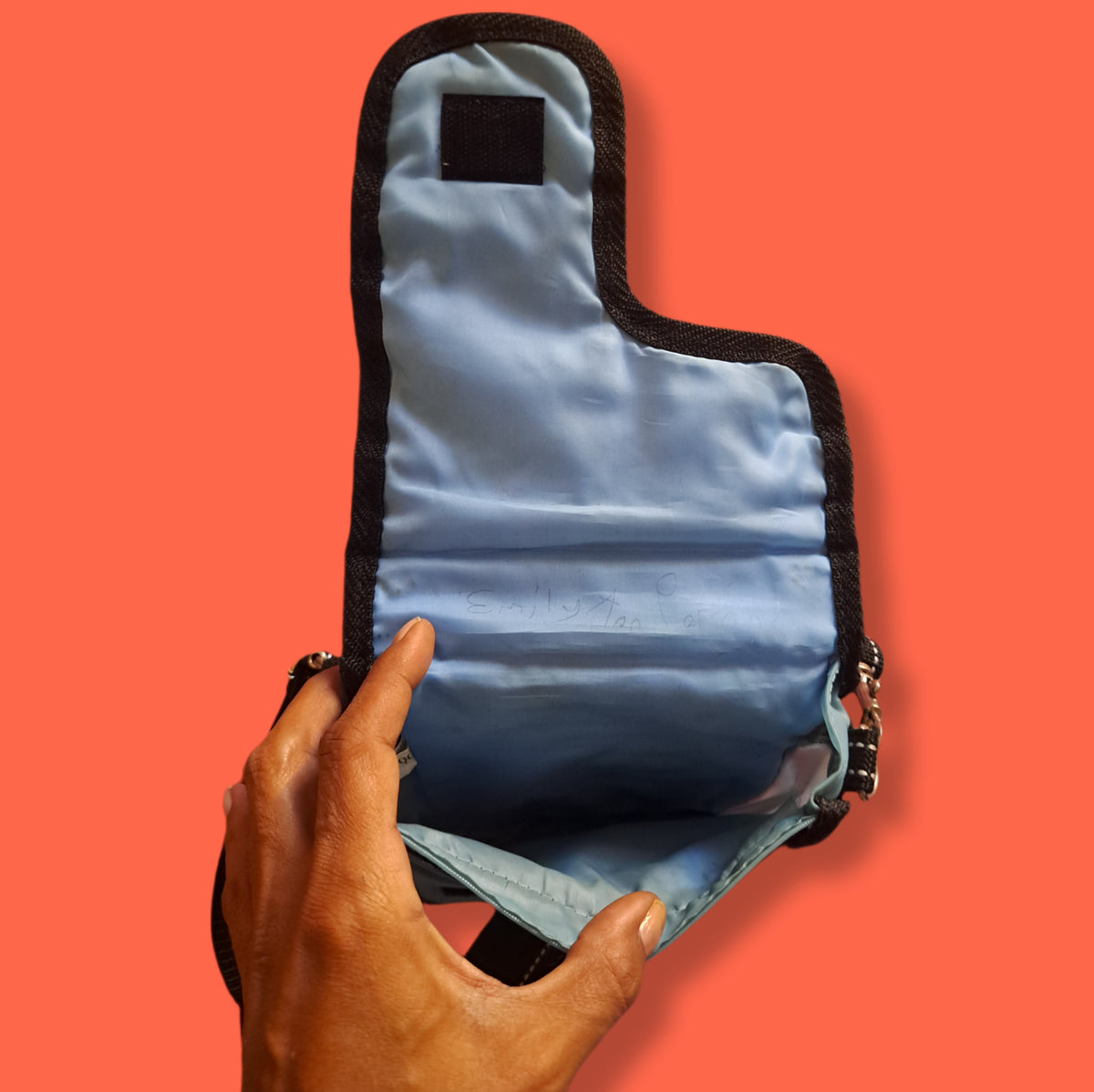 Y2K Vintage Mudd Sky Blue Multi-Panel Crossbody Bag