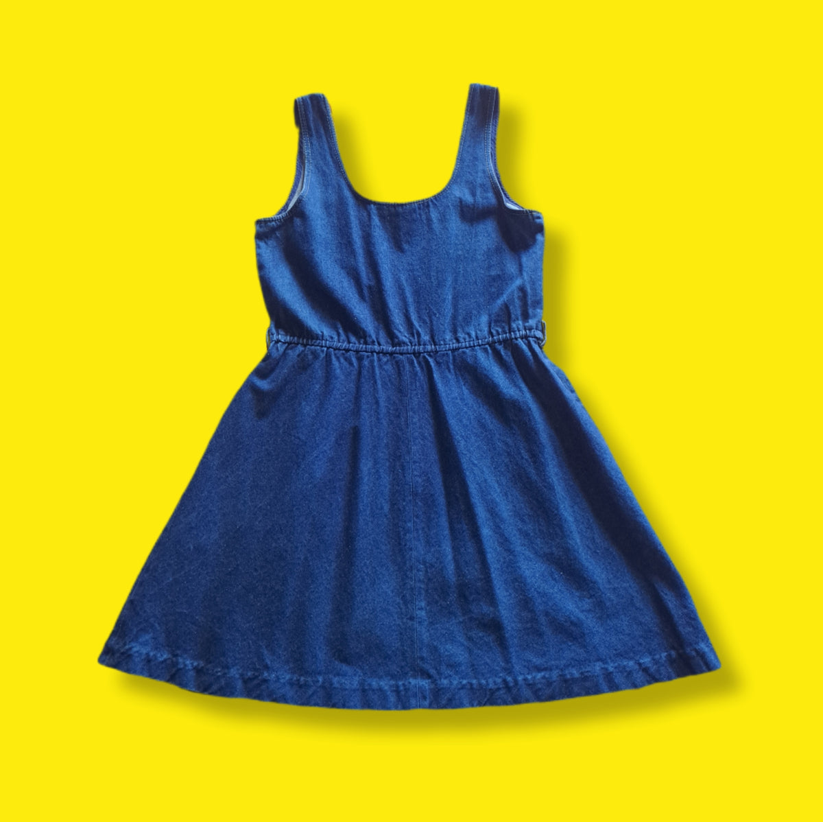 80's Vintage Sasson Blue Jean Denim Mini Dress