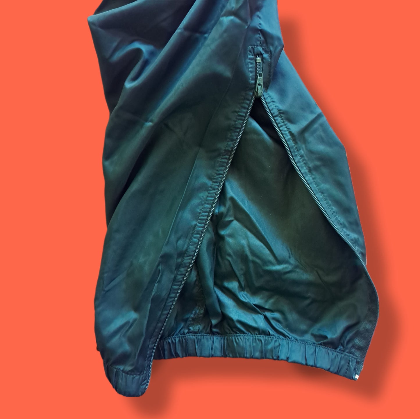Vintage Emerald Green "Nike" Plastic Joggers Track Pants