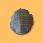 90's Brown Plaid Cashmere Newsboy Cap | Vintage Seifter & Associates Hat