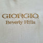 90's Giorgio Beverly Hills Embroidered White T-Shirt | Vintage Designer Tee
