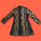 90's Evolution not Revolution Leopard Print Half-Length Jacket | Vintage Y2K Glam Coat
