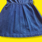 80's Vintage Sasson Blue Jean Denim Mini Dress