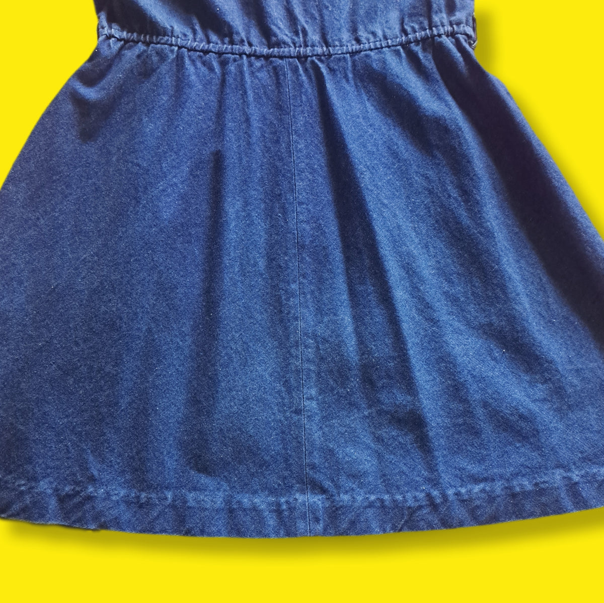 80's Vintage Sasson Blue Jean Denim Mini Dress