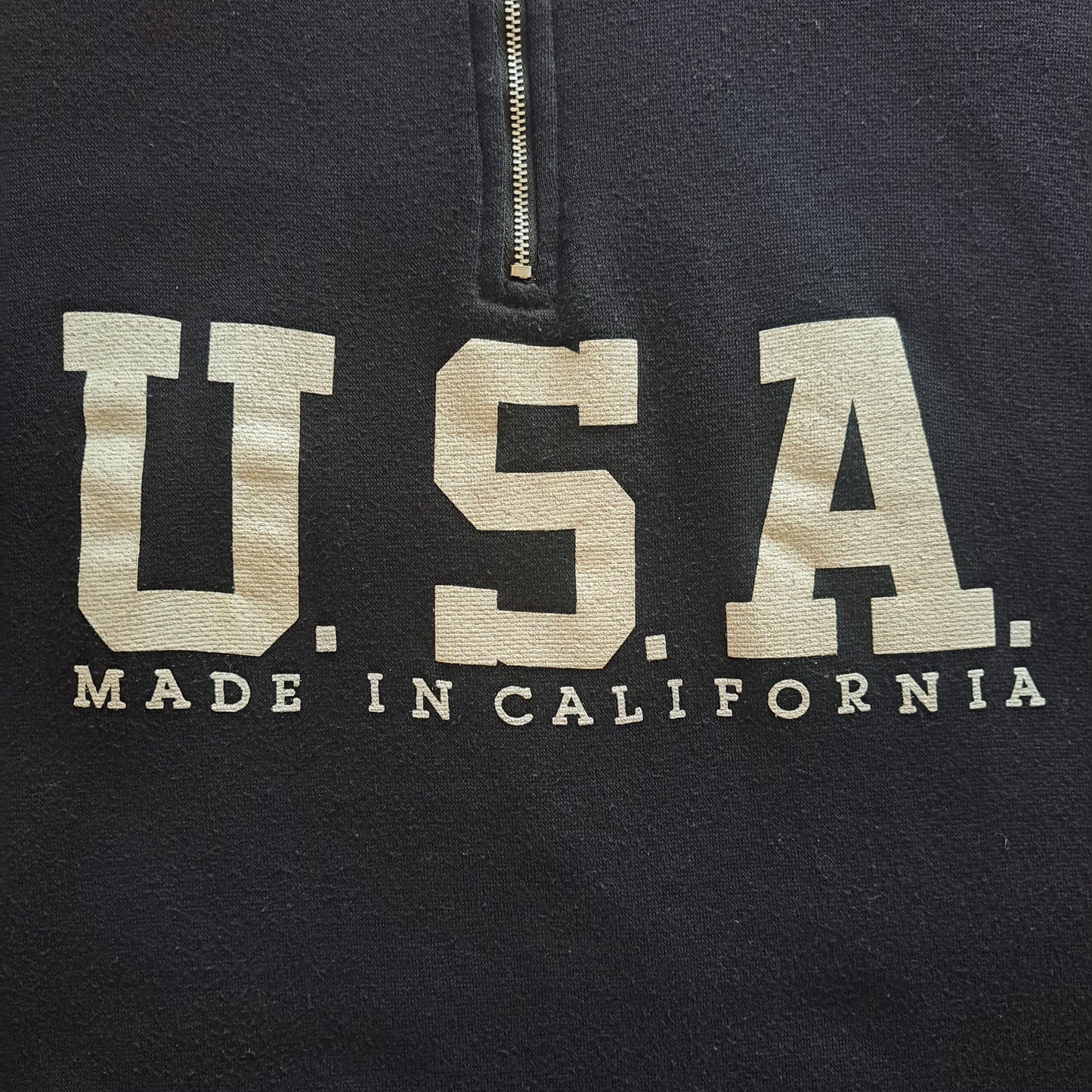 90's Made in California USA Black & White Spellout Sweatshirt | Vintage SoCal Pullover