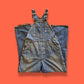 Vintage LEE Jelt Denim Sanforized Distressed Workwear Bibs Overalls Coveralls Dungarees