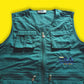 90's Fila Green Fisherman Vest | Vintage Streetwear Utility Vest