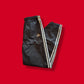 Vintage Black and White "Adidas" 3 Stripes Plastic Joggers Track Pants