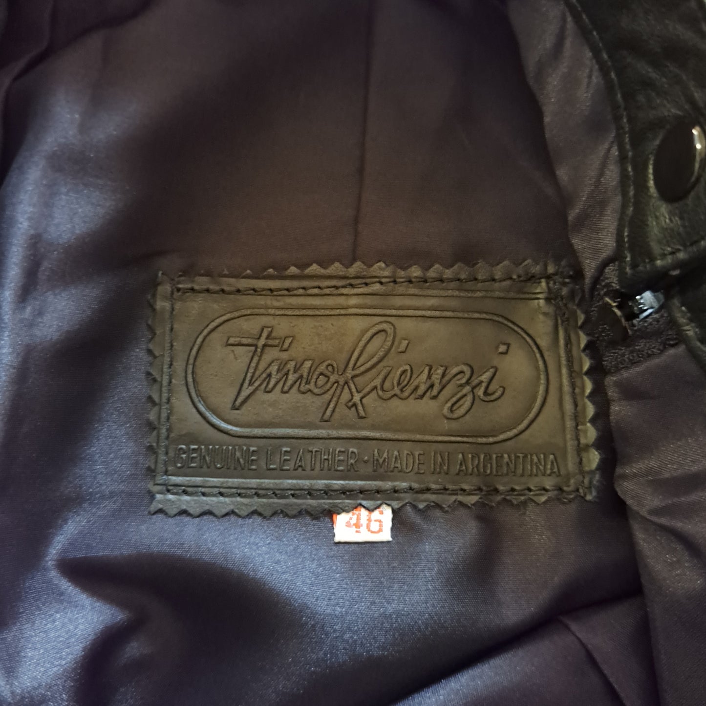 Vintage "Tino Rienzi" Leather Midi Skirt
