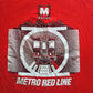 1993 Vintage L.A. Metro Red Line Graphic T-shirt