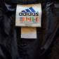 Vintage Black and White "Adidas" 3 Stripes Plastic Joggers Track Pants