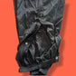 Vintage Black Plastic "Tear Away" Joggers Track Pants