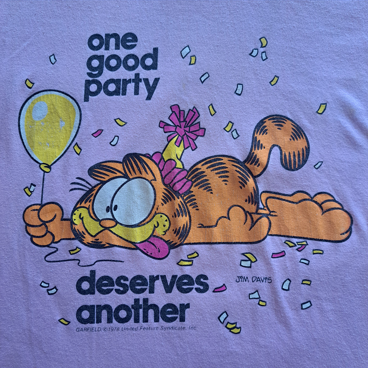 1978 Vintage Garfield Party Night Tee