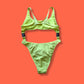 80's Style Speedo x Forever 21 Neon Lemon High-Cut Detachable One-Piece Swimsuit | Retro Sport Bikini