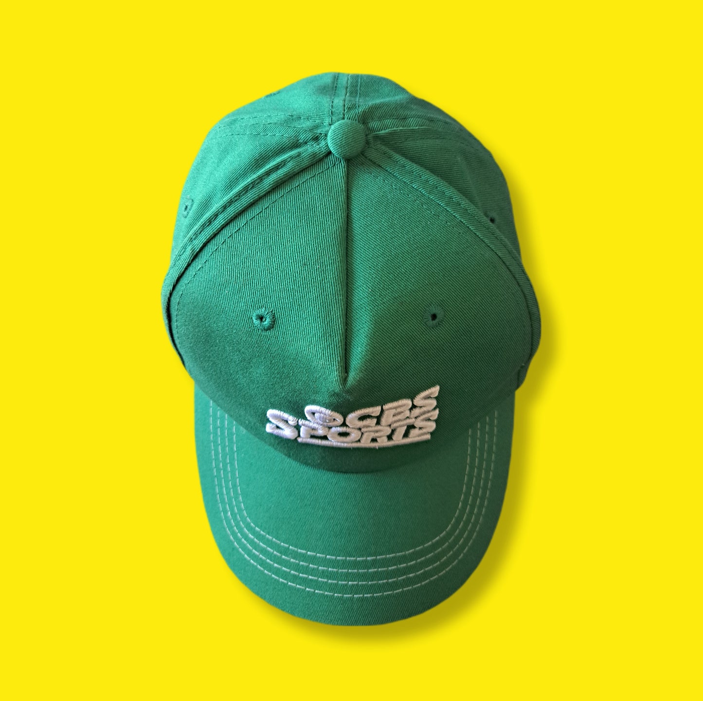 90's Green CBS Sports TV Baseball Cap | Vintage Sports Hat