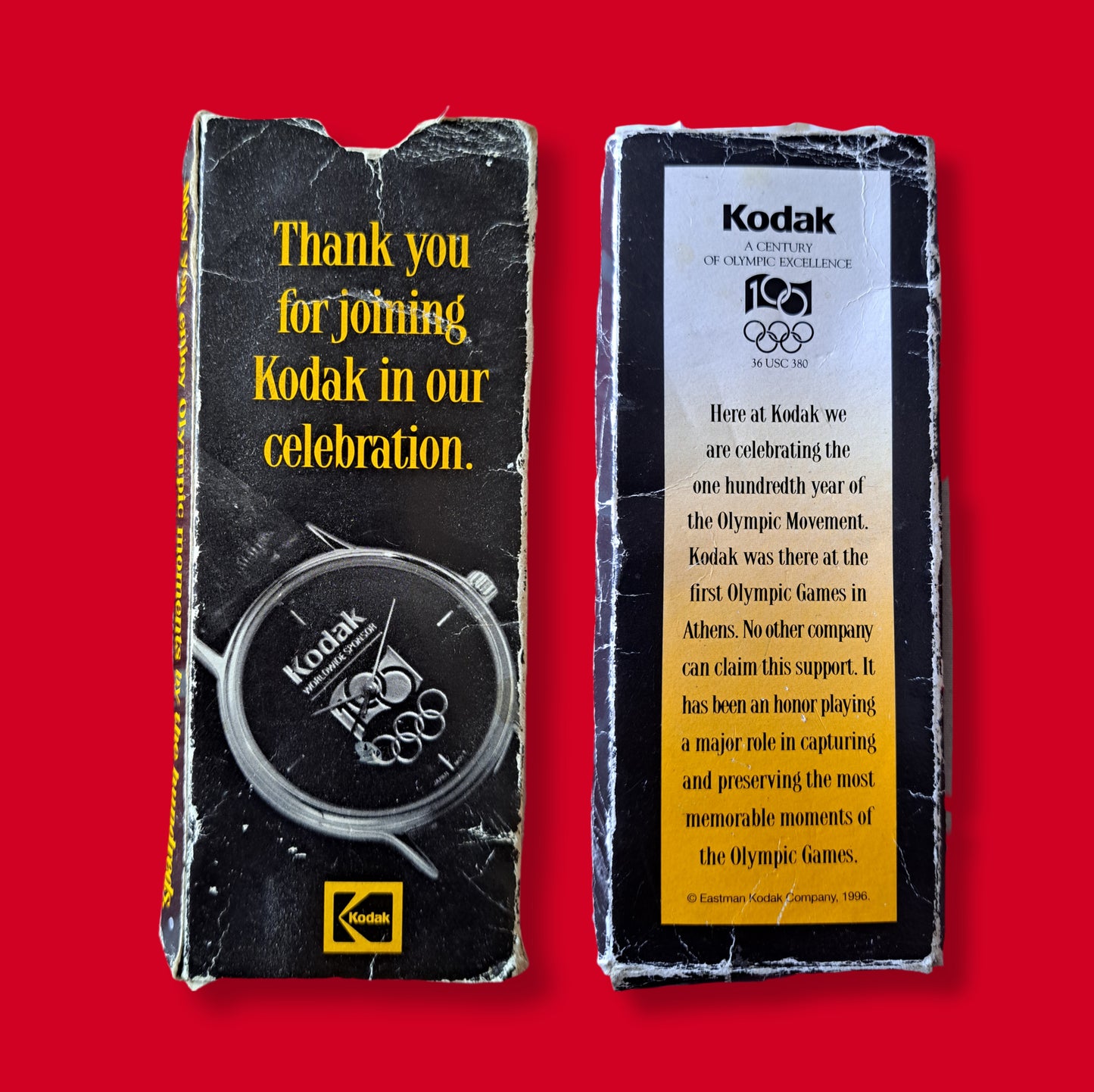 Vintage "Kodak Olympics 100 Year Anniversary" Special Edition Wrist Watch - 1996 - new in box
