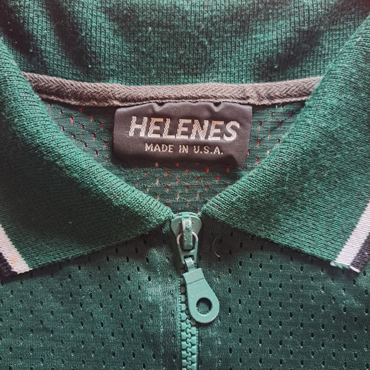 90's Tommy Sports Deep Green Mesh Polo Shirt | Vintage Athletic Top