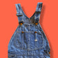 Vintage LEE Jelt Denim Sanforized Distressed Workwear Bibs Overalls Coveralls Dungarees