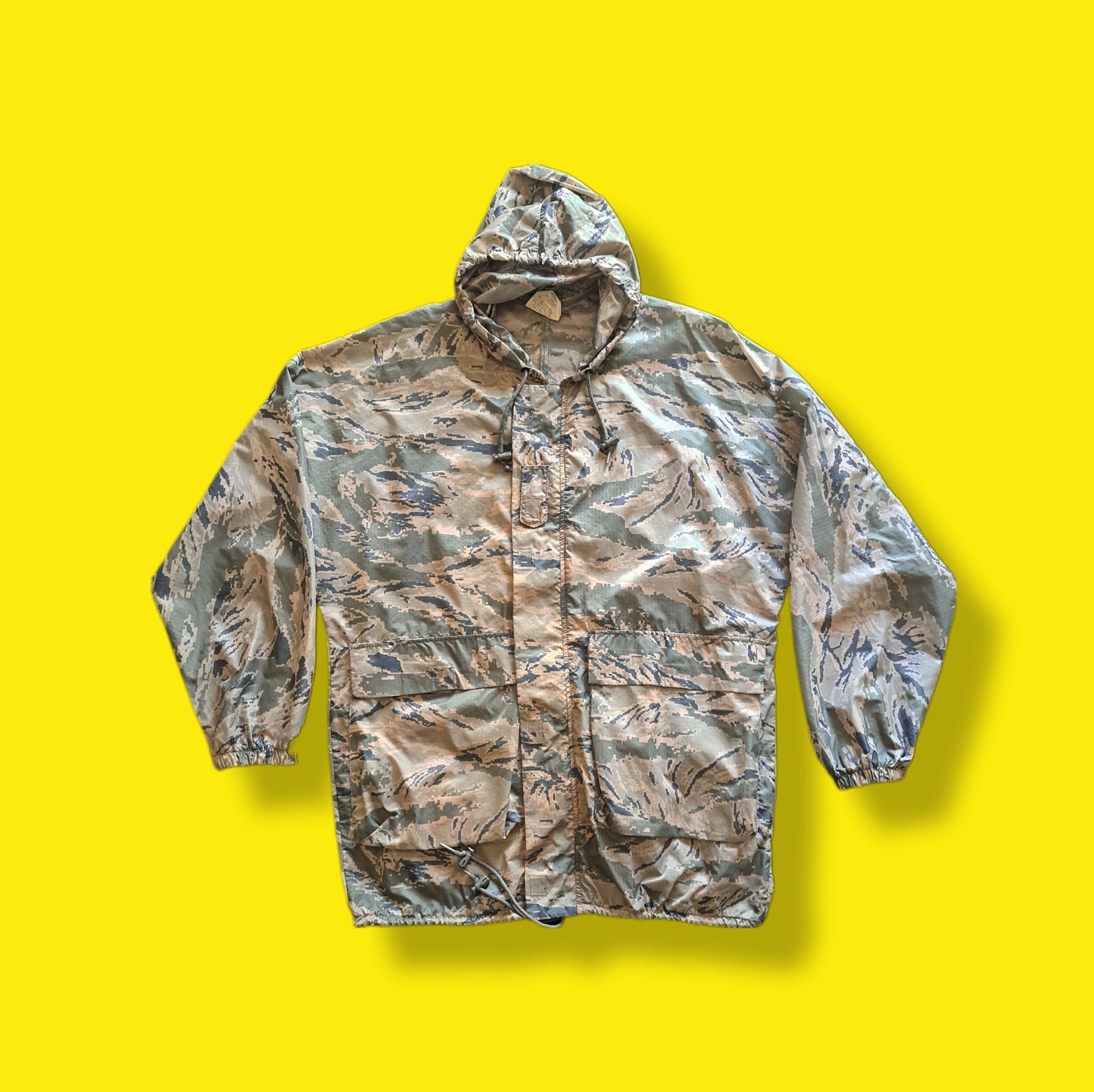 Vintage Army Camouflage "Dakota Outerwear" Hooded Jogging Rain Suit