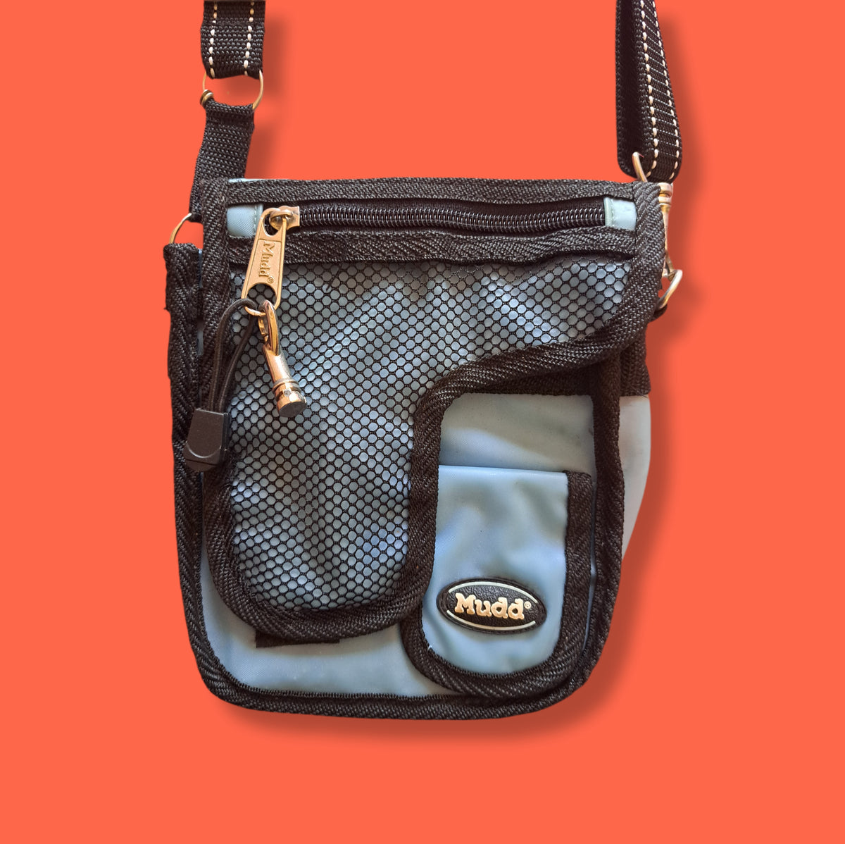 Y2K Vintage Mudd Sky Blue Multi-Panel Crossbody Bag