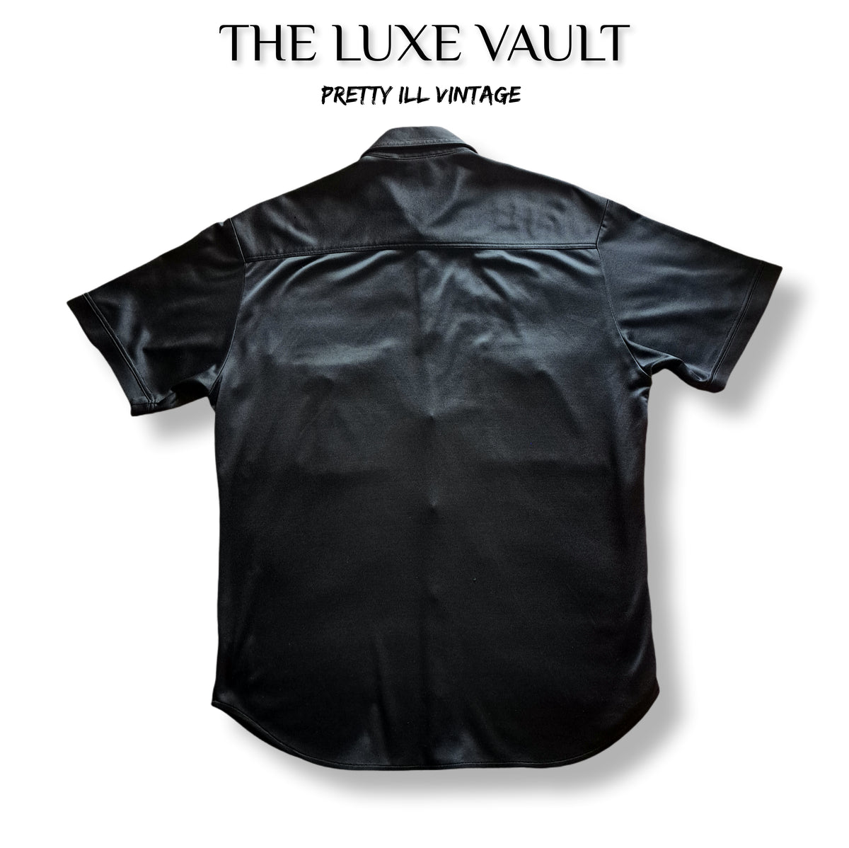 90's Versace Jeans Couture Black Button-Up Shirt | Vintage Italian Designer