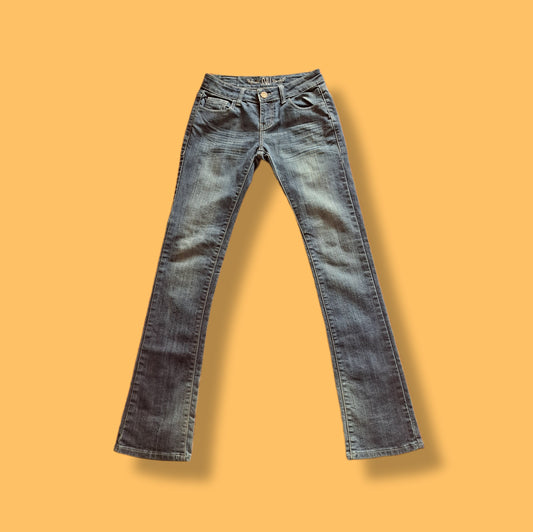 Vintage Whiskered "NV" Lowrider Jeans