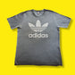 90's Vintage Adidas Gray Trefoil Emblem T-Shirt