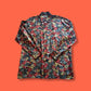 90's Robert Stock Silk Trail Multicolor Abstract Silk Shirt