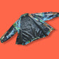 90's Vintage Fuda International NYC Landmark Graphic Silk Bomber Jacket