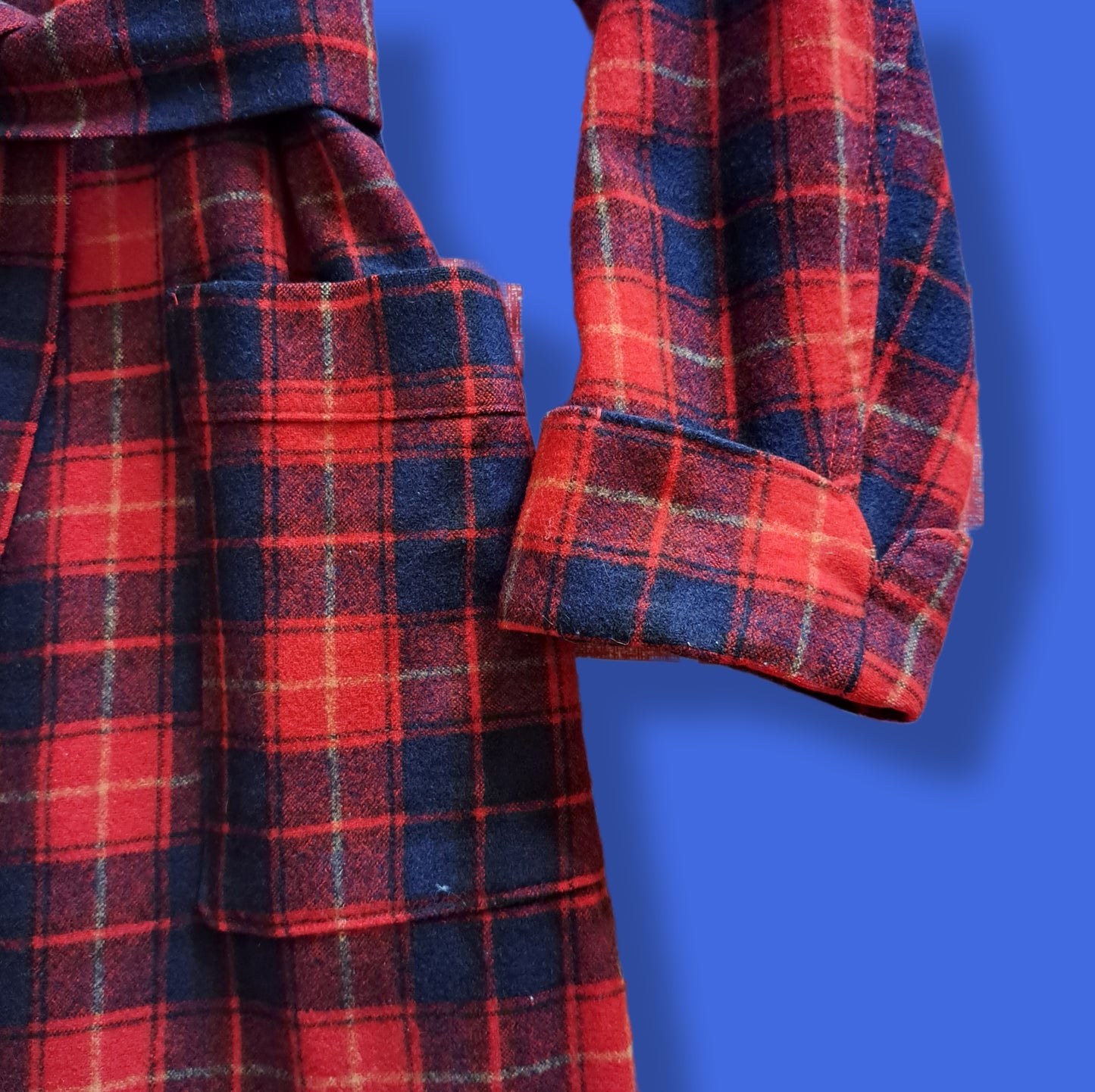 Vintage "Pendleton" Flannel Robe Duster Kimono