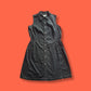 90's Vintage White Stag Black Denim Stretch Knee-Length Dress