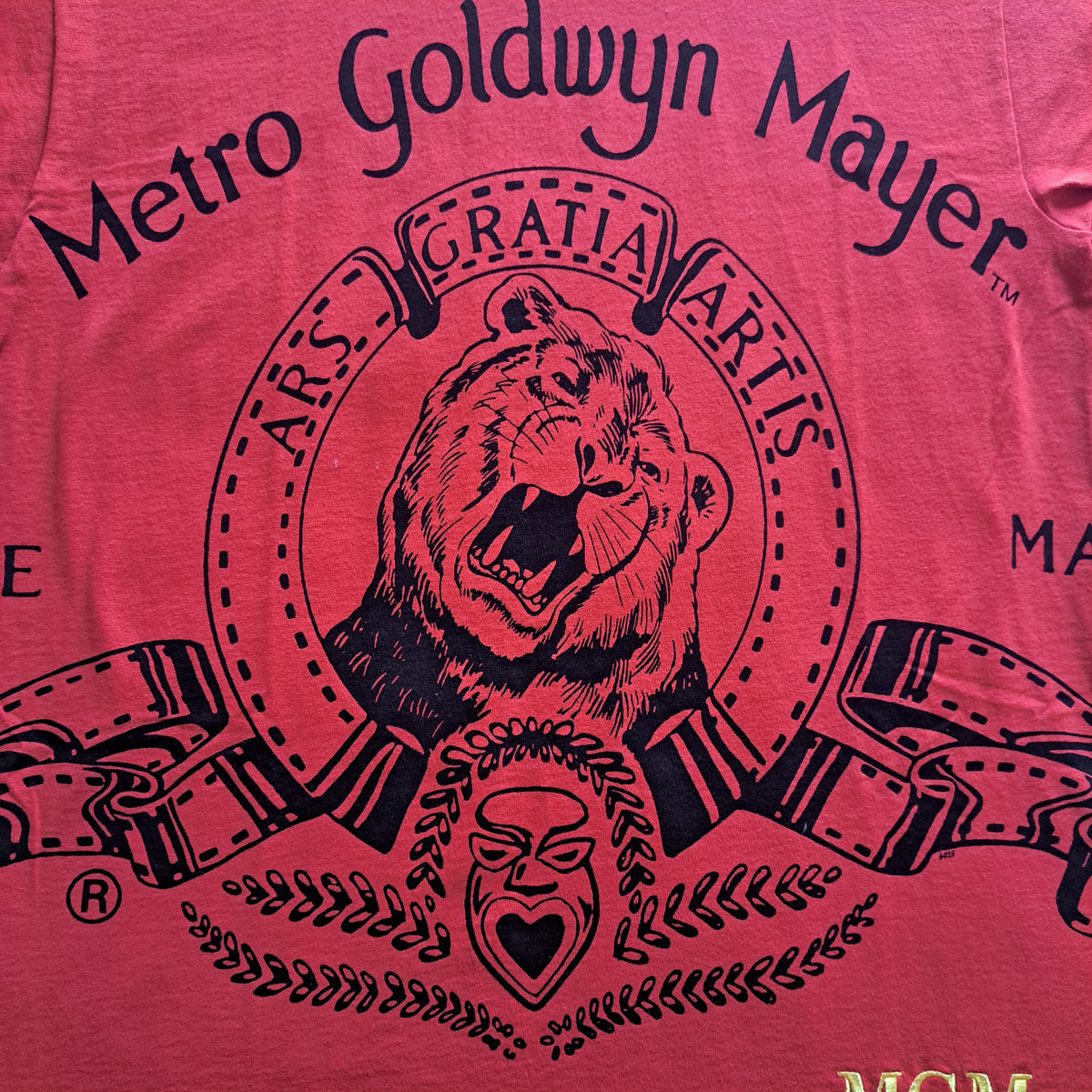 90's MGM Studios Black Double-Sided Movie Graphic T-Shirt | Jerry Leigh Art