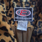 90's Evolution not Revolution Leopard Print Half-Length Jacket | Vintage Y2K Glam Coat