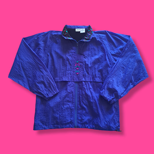 Vintage Purple "Asics" Windbreaker Jogging Jacket