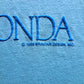 1989 Vintage Turquoise Collared Paris London Rome Destination Tee