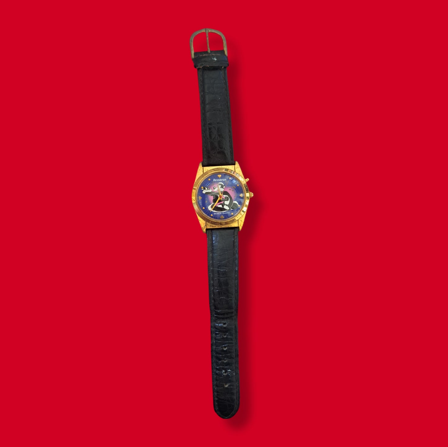 Vintage Armitron Looney Tunes "Pepe Le Pew" Musical Wrist Watch - 1995