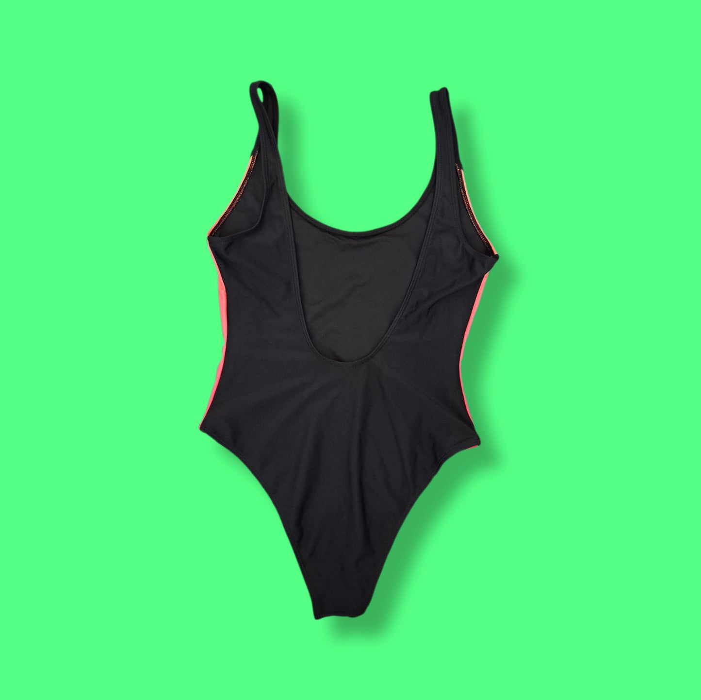 90's Vintage Style Neon Pink & Black "LA Gear" Bodysuit Bathing Suit Swimsuit - NWOT