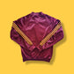 Vintage "3 Stripes" Maroon and Varsity Gold Windbreaker Jogging Jacket