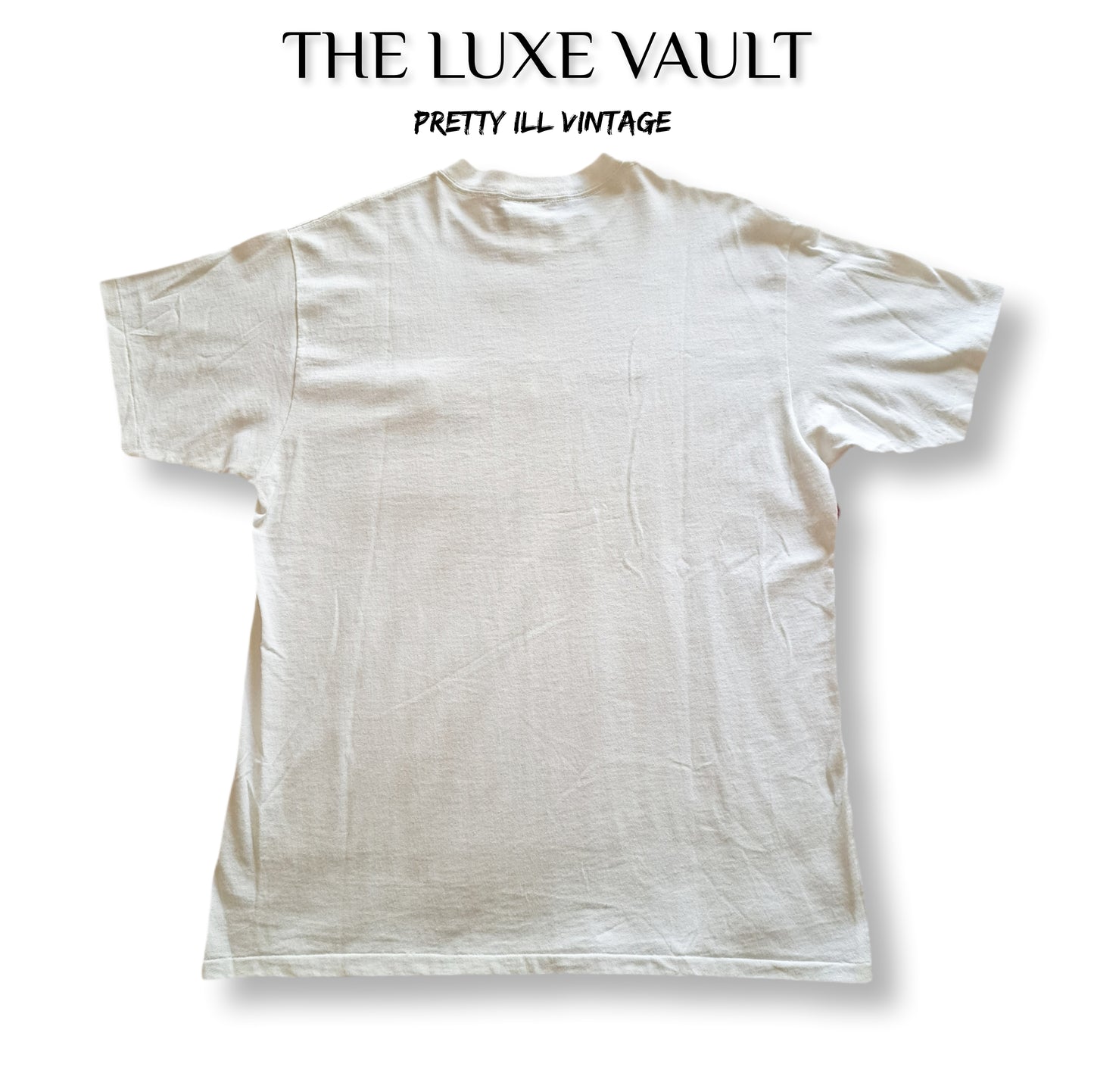 90's Giorgio Beverly Hills Embroidered White T-Shirt | Vintage Designer Tee